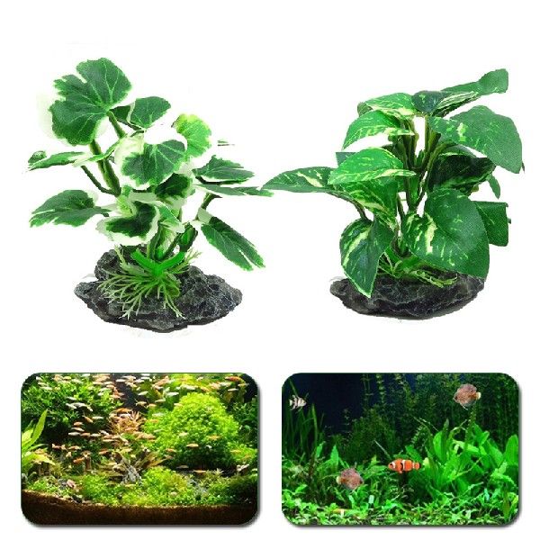 1pcs Fake Grass Simulation Artificial Plants Aquarium Decor