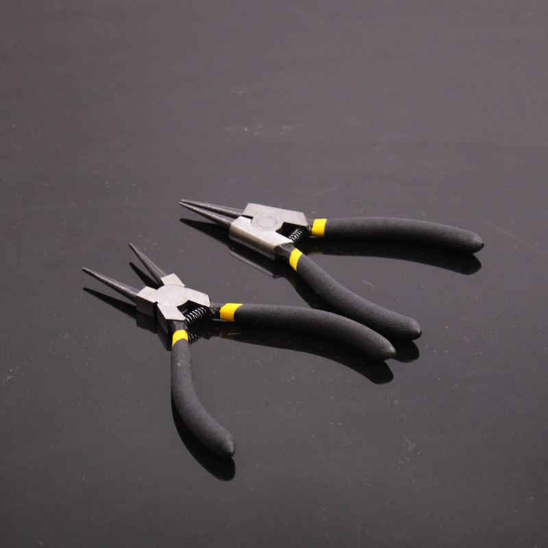 。5寸卡簧钳轴用外直C型扣环钳内直孔用外弯穴用内弯开口钳小号卡