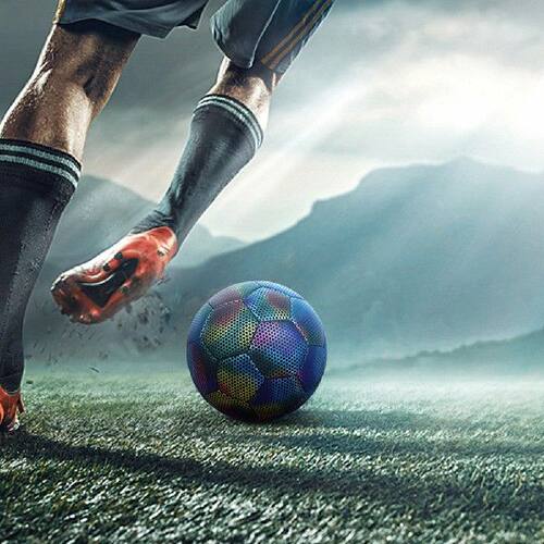 极速4/5 Size Reflective Soccer Balls Football Accessories Ba