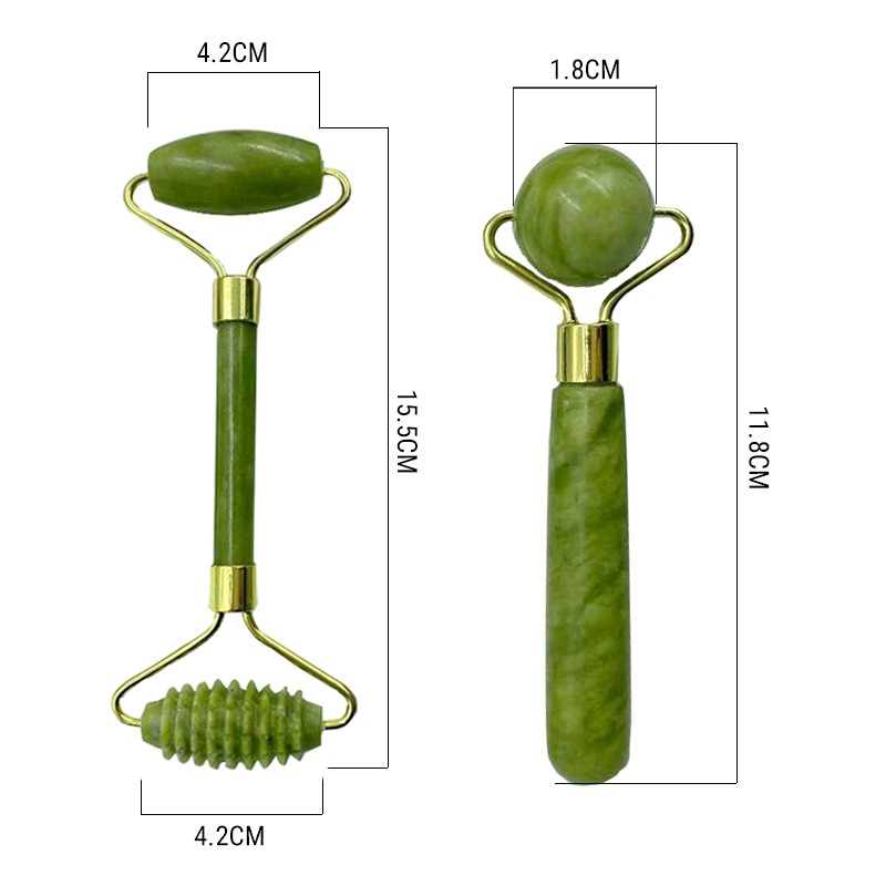 .Natural Jade Roller Massager for Face Roller Gua Sha Jade S