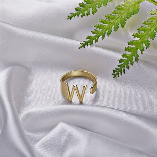 极速Chunky Wide Hollow A-Z Letter 3Colors Metal Adjustable O