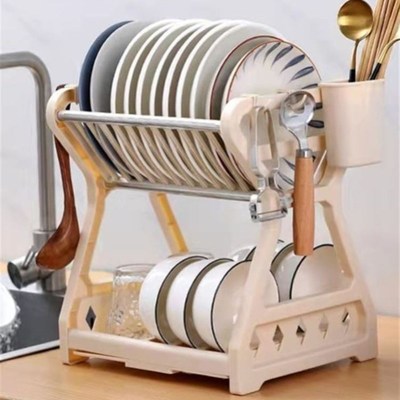 多功能沥水碗架厨房置物架碗碟碗筷洗放置用具收纳盒刀架餐具架子