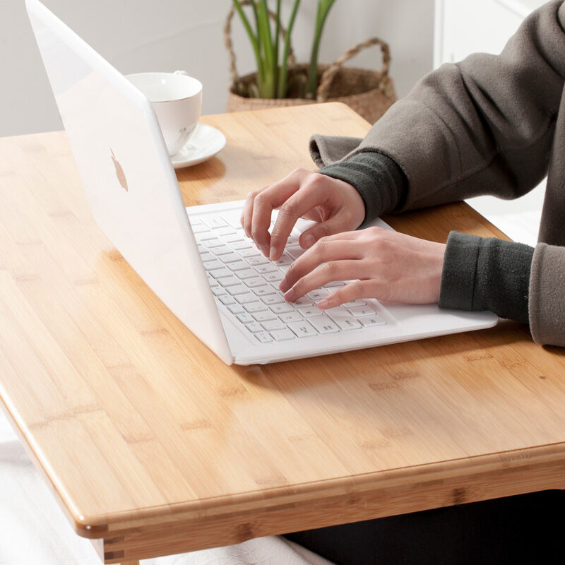 电脑桌床上桌折叠笔电桌子楠竹实木简易宿舍大号懒人做桌学习