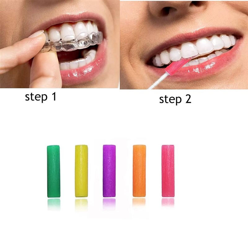 2Pcs/Box Dental Orthodontic Aligner Chewies Teeth Invisible