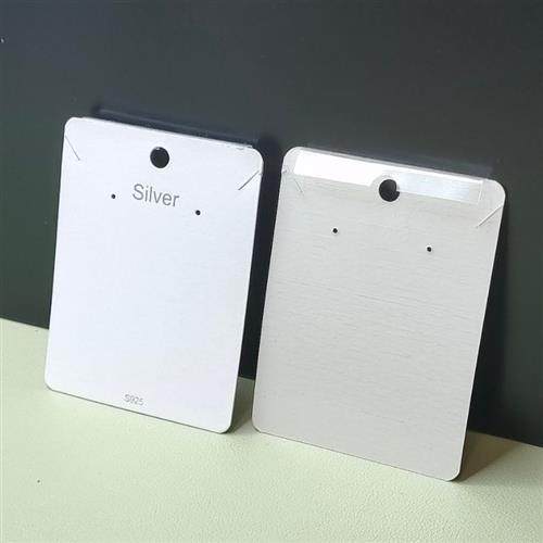 简约6x8项链包装卡纸韩版PVC塑料挂钩耳针卡片耳环包装银饰品现