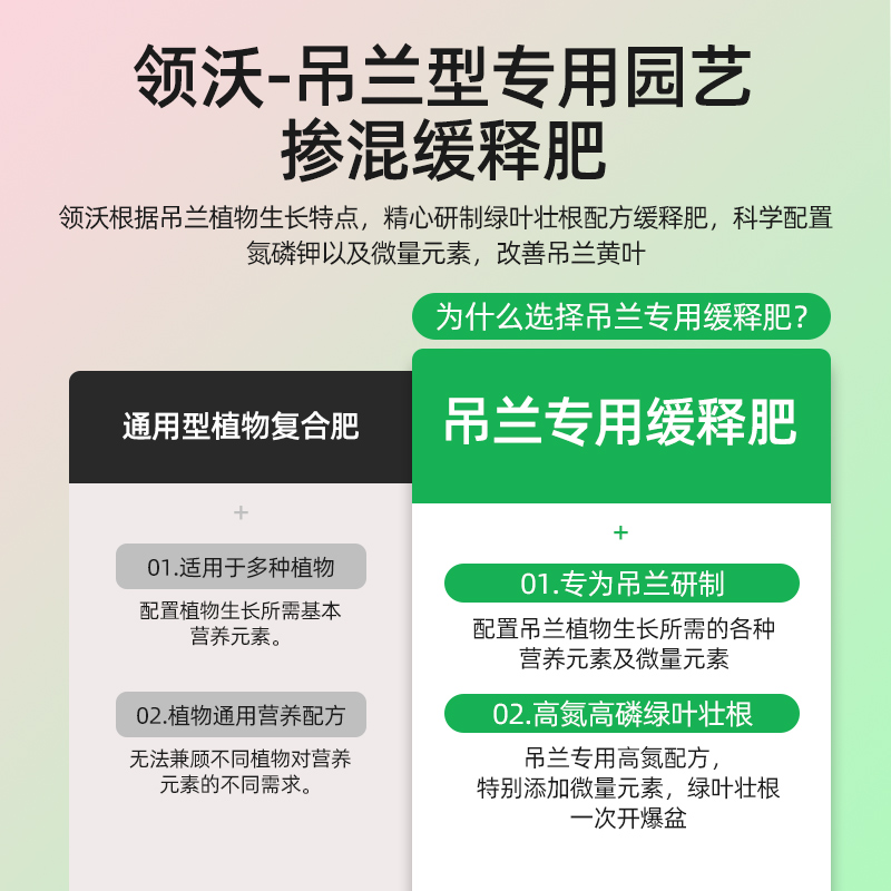 吊兰专用颗粒缓释肥家用养花肥料植物通用花肥金边吊兰盆栽专用肥