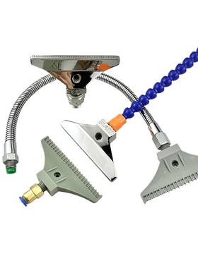 塑料ABS吹风喷嘴110mm加宽风刀 48孔喷头2分1/4扁嘴F型空气吹气嘴