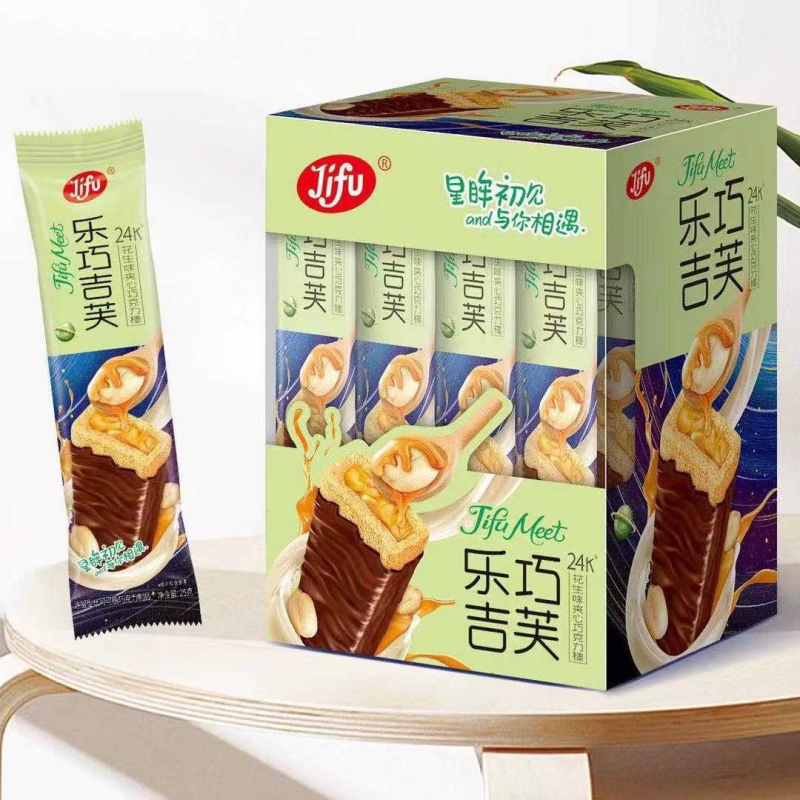 巧克力棒香蕉牛奶味夹心巧克（代可可脂）