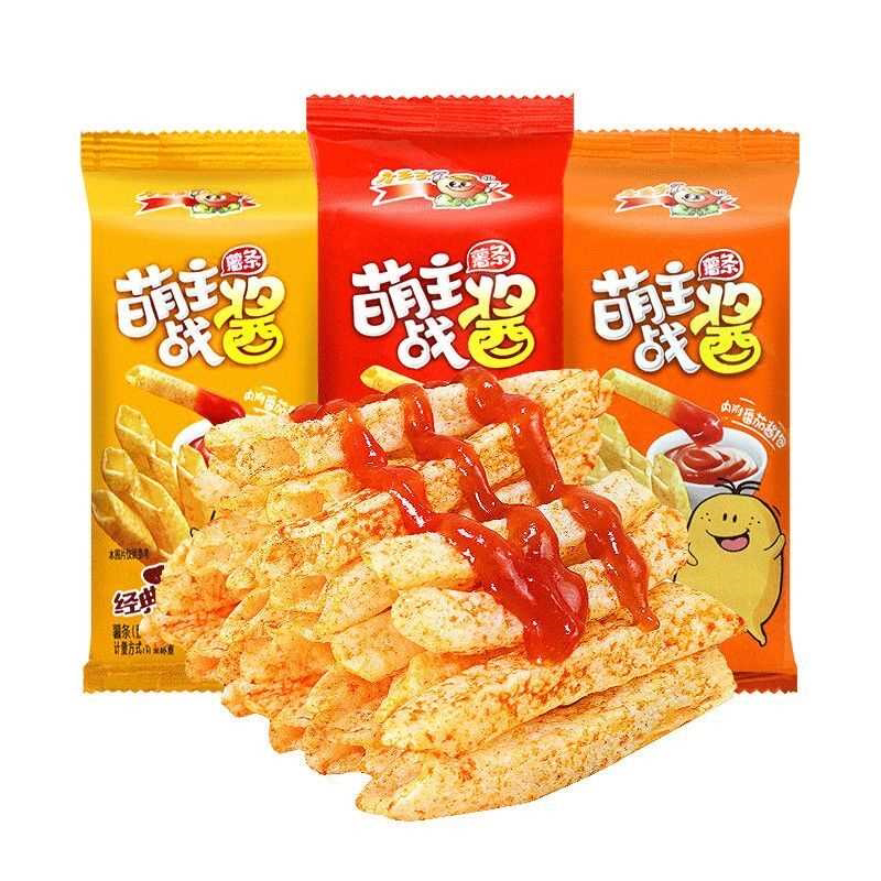 战酱薯条原味番茄薯片蘸酱薯条膨化解馋小零食追剧零食批发