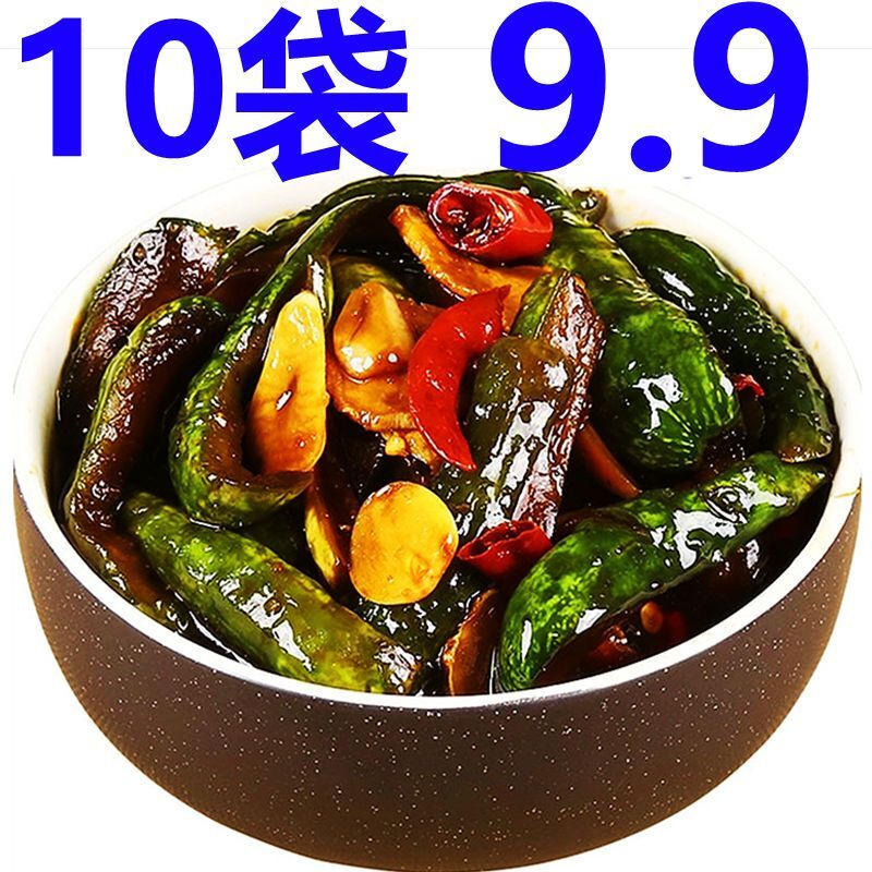 腌黄瓜农家手工自制酱黄瓜酱菜腌制酱瓜条开胃下饭菜咸菜包邮批发
