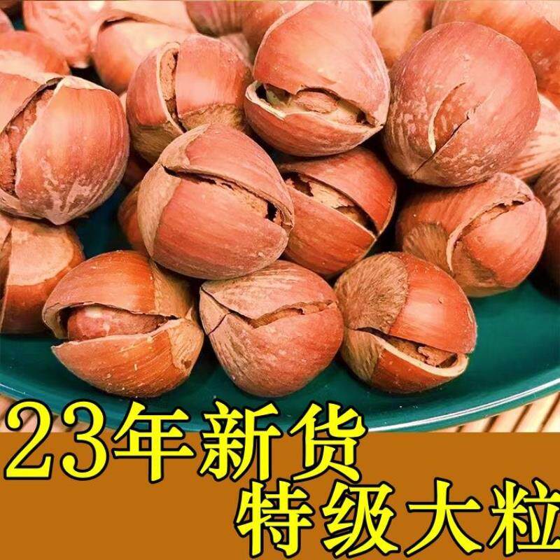 2024年新货开口大榛子薄皮原味东北特产零食手剥美国坚果熟