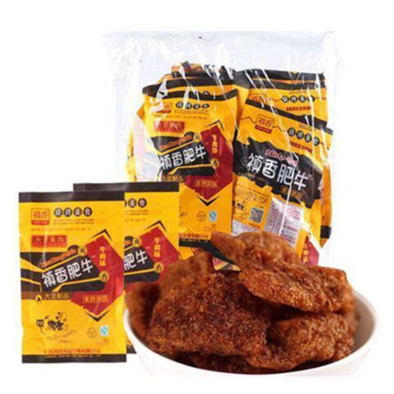 肥牛辣条大豆素肉肥牛零食麻辣香菇酱香肥牛即食怀旧休闲零食