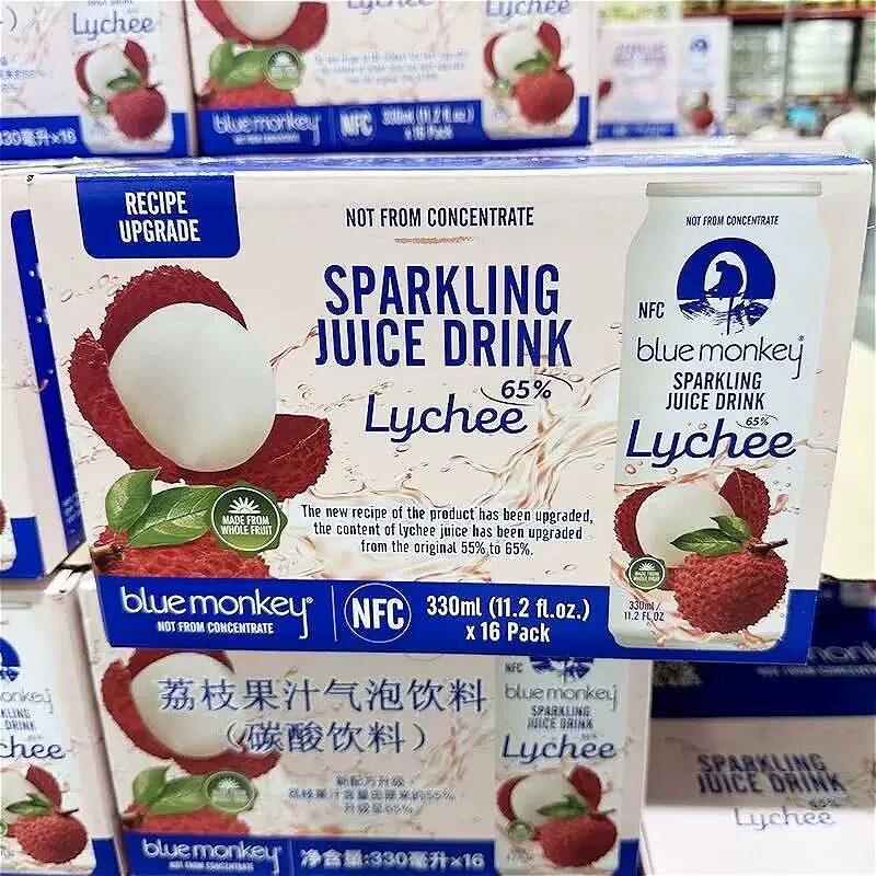 山姆越南进口荔枝果汁气泡碳酸饮料汽水饮品高果汁代购官方旗舰店