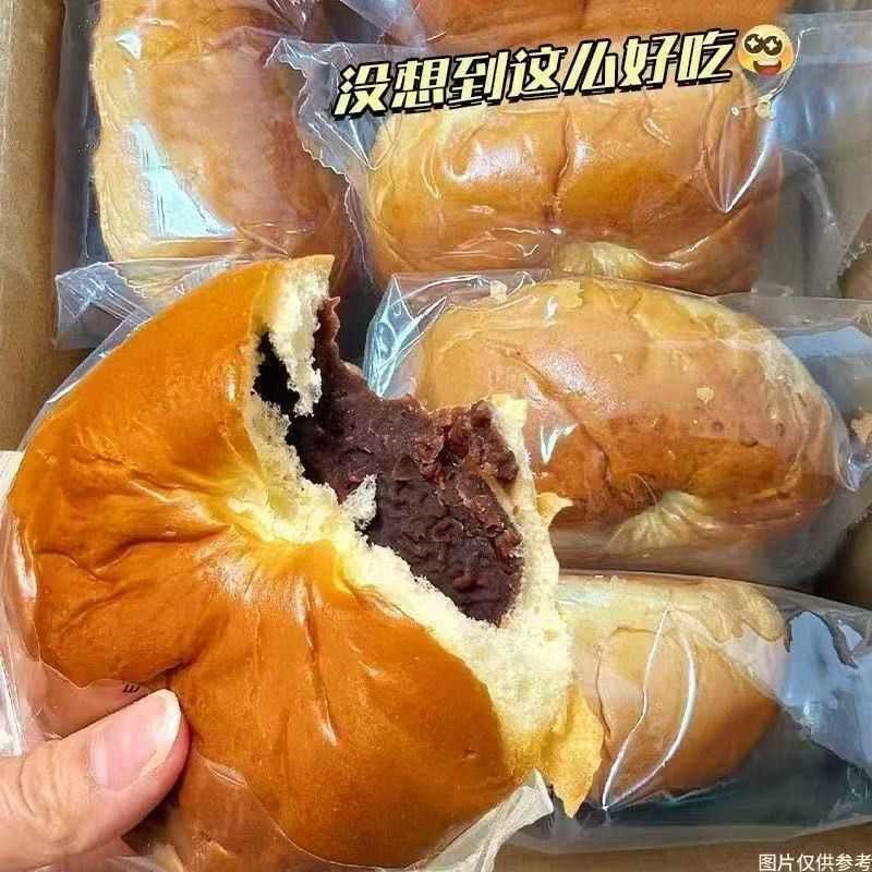 净重2斤休食君红豆夹心面包蛋糕学生营养早餐袋装零食品宿舍代餐