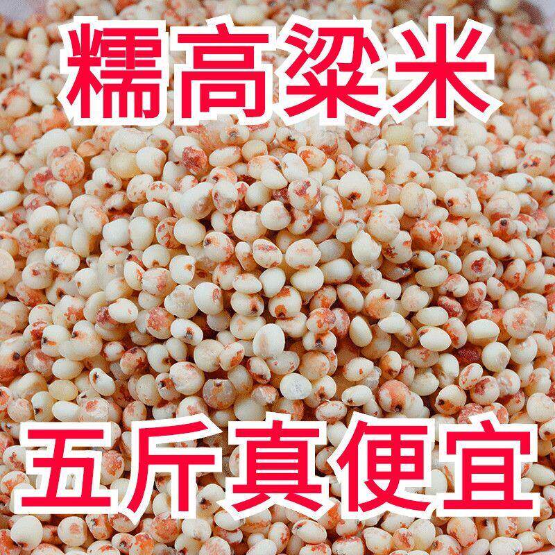 糯高粱米 新货去皮粘高粱米 高粱米 煮粥包粽子酿酒 1斤5斤 包邮