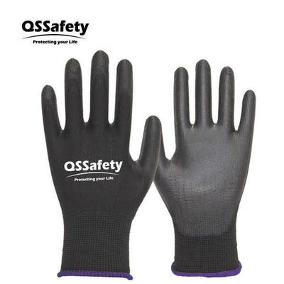 24双】QS2006EPU劳保手套电子装配透气防护灵巧舒适无硅轻薄电工