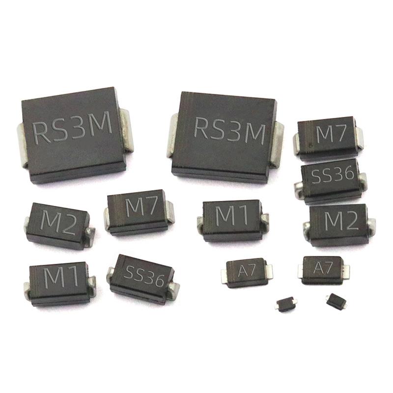 二极管贴片M7肖特基整流器1N4007 Ss34/14/24/36/54/34 5819 1N58