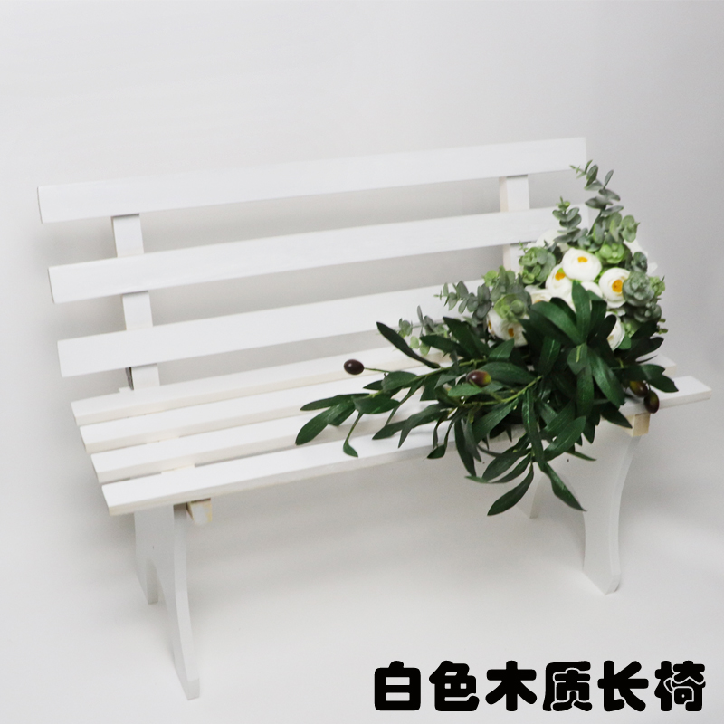 特价儿童摄影道具长椅子影楼拍照道具凳子宝宝拍照道具木质小连椅