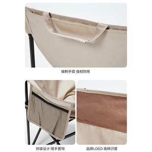 新疆包邮月亮椅折叠户外便携式家用休闲背靠折叠椅子露营钓鱼椅