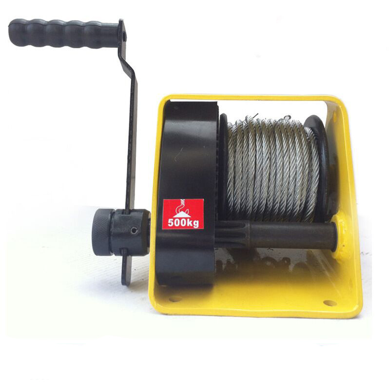 成华 双向自锁手摇绞盘 JC-1200LBS型手动钢丝绳牵引卷扬机