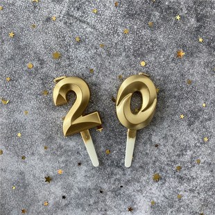 Candles Cake Metallic Birthday Birt 1Pcs for Digital