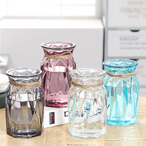 极速欧式简约水培玻璃花瓶透明水养绿萝富贵竹植物花盆客厅插花瓶