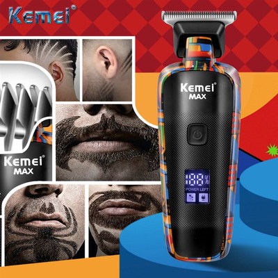 Kemei aparador de cabelo para homens barba trimer profission