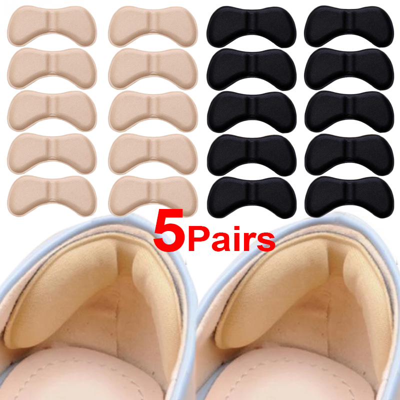 5Pairs Heel Insoles Patch Pain Relief Anti-wear Cushion