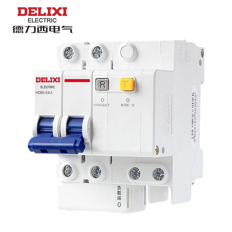 德力西HDBE-63LE2PD63A6KA100mAELEAC230VACHDBE63LE2D63R100微型