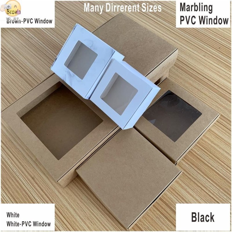 24pcs Multi size Paper Soap Box  Kraft paper gift box packa