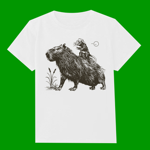 CAPYBARA SHIRT RODENT SHIRT FUNNY SHIRT FOR MEN RAT VINTAGE