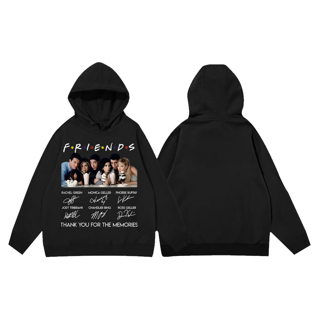 Friends T-shirt hoodie美剧老友记经典Friends六人行字母连帽男