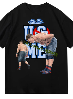 THANK YOU MEN'S BLACK JOHN CENA T-SHIRT谢谢您塞纳纪念T恤2025