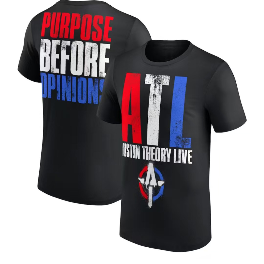 MEN'S BLACK AUSTIN THEORY PURPOSE BEFORE OPINIONS T-SHIRT