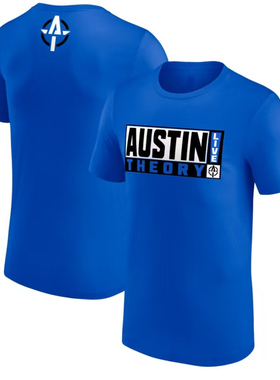 MEN'S BLUE  AUSTIN THEORY LIVE T-SHIRT奥斯丁理论短袖T恤2025