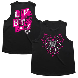 GARMENT VEST BITES BACK LOVE BLACK LEE DYED MEN BOXY