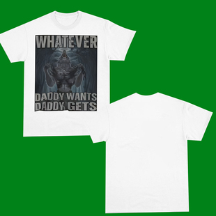 GETS WOLF FUNNY WHATEVER SHIRT趣味短袖 WANTS 男 DADDY