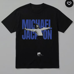 Michael Jackson shirt king of pop music迈克尔杰克逊音乐短袖