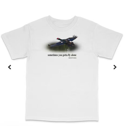 sometimes you gotta fly alone duck t-shirt有时独之前行短袖男