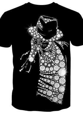 Michael Jackson t-shirt 迈克尔杰克逊经典舞蹈短袖T恤男2026年