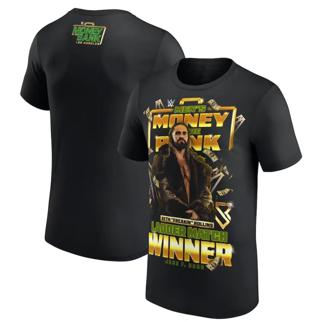 SETH ROLLINS MONEY IN THE BANK 2025 IS MATCH WINNER T-SHIRT