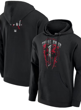 MEN'S BLACK ROMAN REIGNS OTC1 TRIBAL CHIEF HOODIE 2025