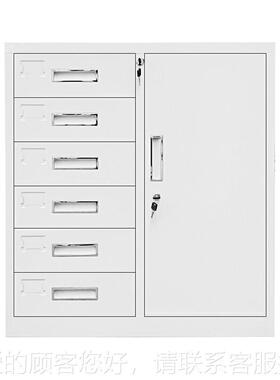 单门柜六抽件文柜CHT-D3 多层资料文件柜铁屉皮柜抽式档案办公厂