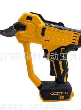 跨外境贸无刷锂电数显树枝艺剪.0LOJ开口园枝剪大功率修果枝剪