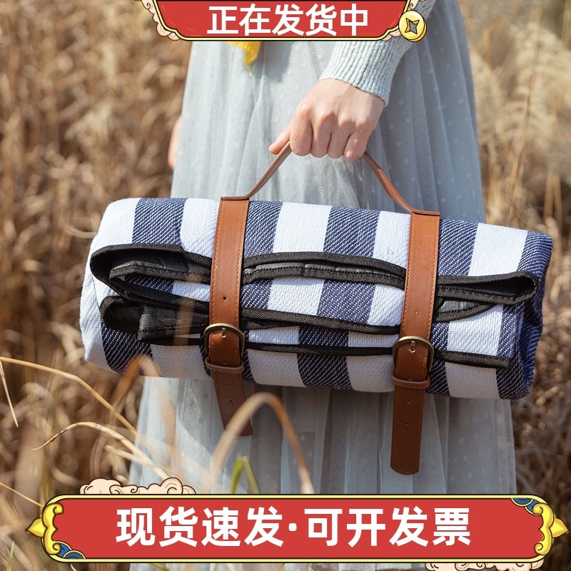 速发户外野餐垫防水防潮游春垫子便携加厚加大野炊帐篷露垫地营沙