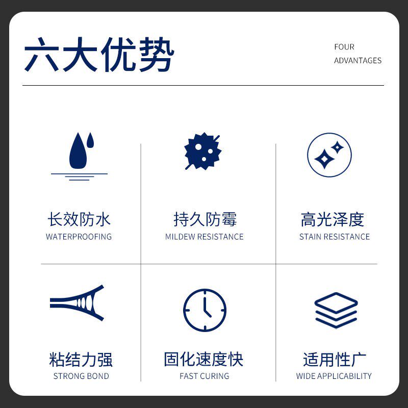 速发厨房水槽玻璃胶防水防霉密封胶固定防漏水封边洗碗洗菜手盆水