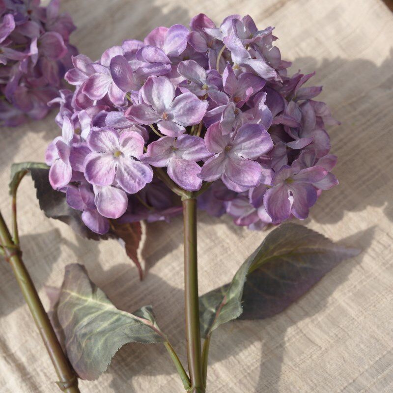 速发复古秋色绣球假花仿真花摆设客厅装饰花艺摆件餐桌花摆花花束