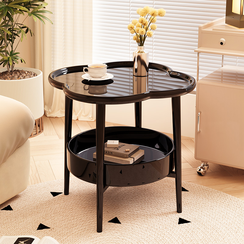 速发家用沙发物茶几塑料客厅边几简约轻便奶油床小户型卧室风头置