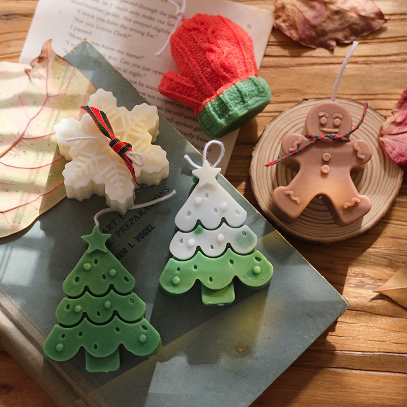 速发圣手作香薰摆件雪诞树圣诞树卧室香氛装饰风松节送礼礼物