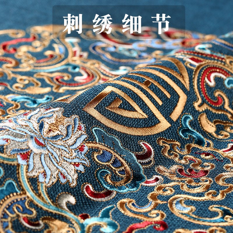 现货速发新中式餐桌椅子垫高端红木圈椅坐垫卡口带挖角实木茶椅垫